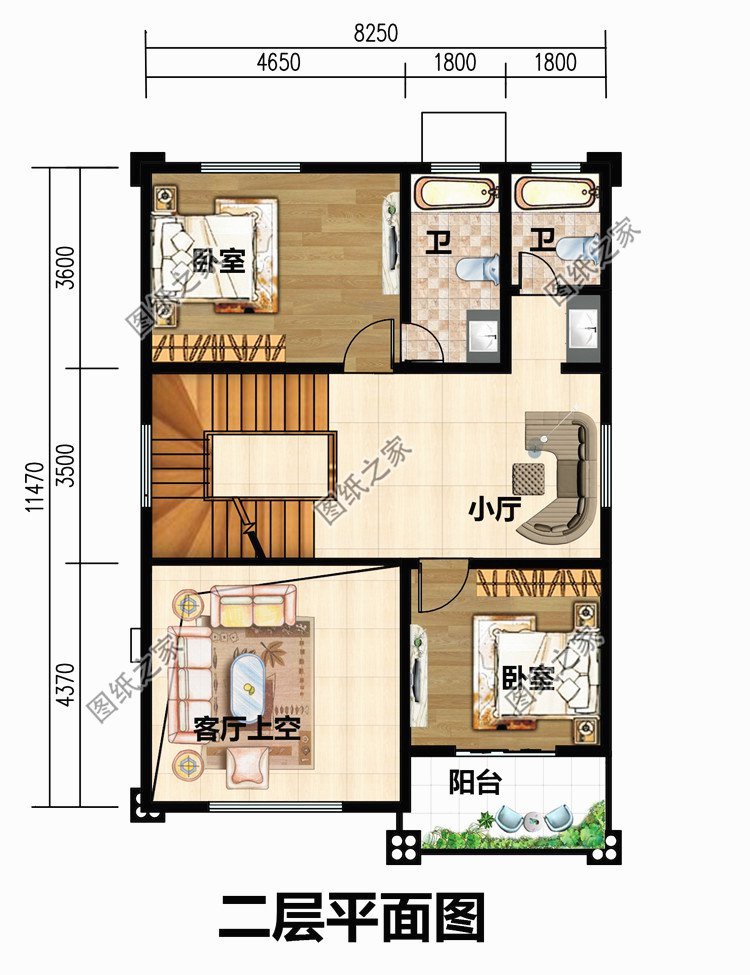 農(nóng)村90平米二層設(shè)計(jì)圖，小宅基地蓋起來(lái)照樣驚艷
