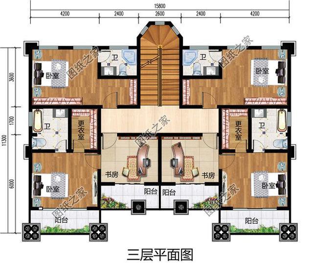 自建房16x12米設計圖紙，一層到四層都有，看的我都想建房了