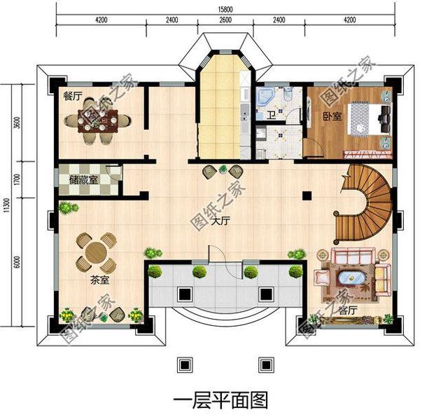 自建房16x12米設計圖紙，一層到四層都有，看的我都想建房了