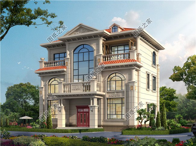 三層樓房設計圖農村簡單大氣，家里人多的，可以這樣蓋