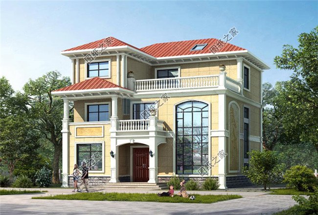 三層樓房設計圖農村簡單大氣，家里人多的，可以這樣蓋