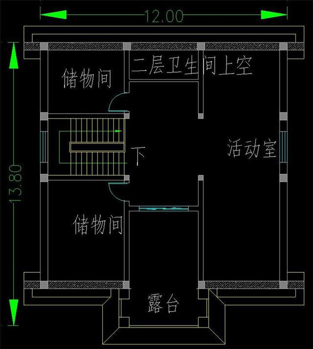 自建房二層12x14米設計圖，簡潔實用，回鄉建房就這樣建
