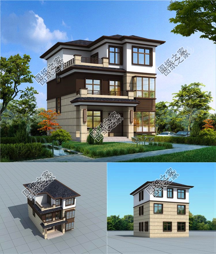 農村占地100平米三層自建房設計圖，造價25-30萬，小而精的戶型你值得擁有！