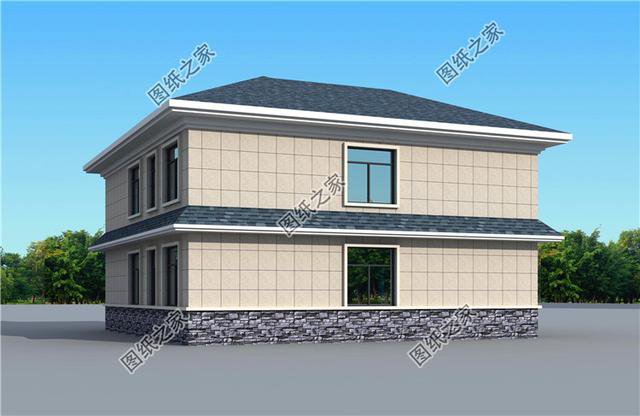 2026最新款二層別墅圖，外觀簡單漂亮，回鄉建房就選它