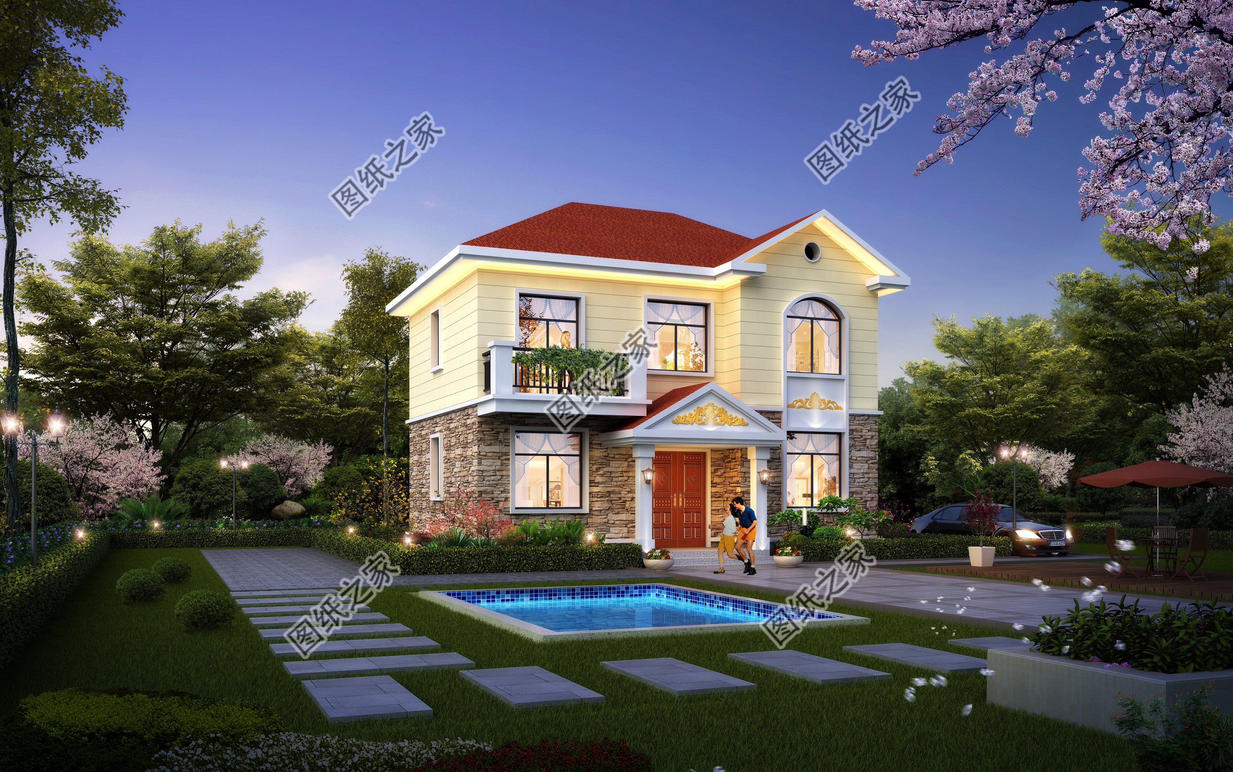 農(nóng)村90平米二層設(shè)計圖，最經(jīng)典，過完年正好可以建