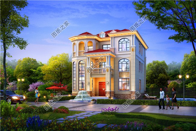 霸氣十足的三層別墅，帶陽臺露臺，室內(nèi)采光簡直太好