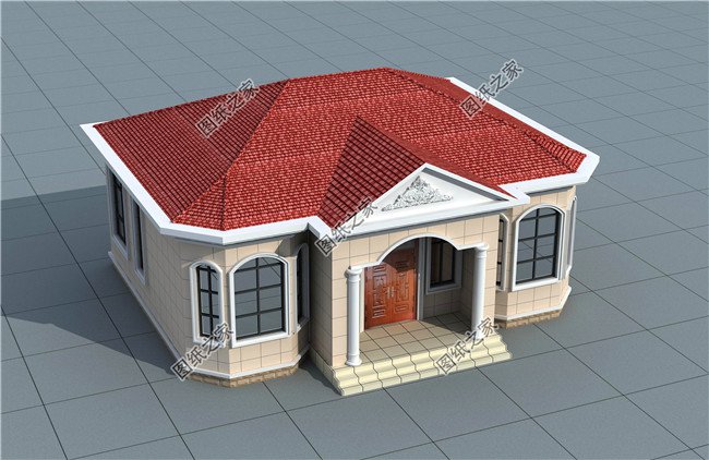 農村自建房三室一廳圖，家庭人口不多的首選