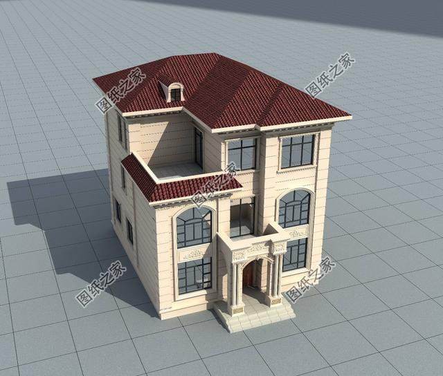 10×12米三層小別墅圖， 好看實用造價還不高，舒適感爆棚！