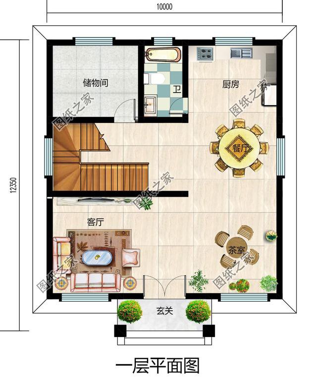 10×12米三層小別墅圖， 好看實用造價還不高，舒適感爆棚！