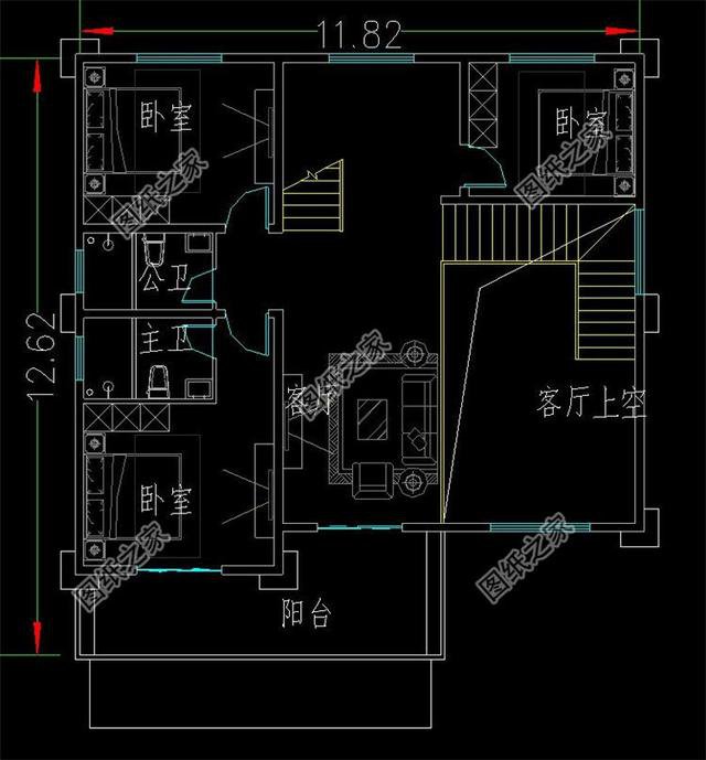 三層平頂樓房帶平面圖，美到犯規，經濟實用別錯過