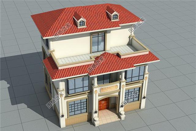 農(nóng)村二層半自建房圖片，戶型合理實用，適合農(nóng)村建造