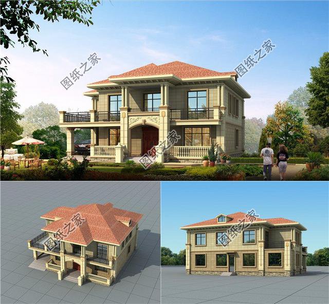 18×12米農(nóng)村自建房效果圖，為大戶型而生，心動不如行動