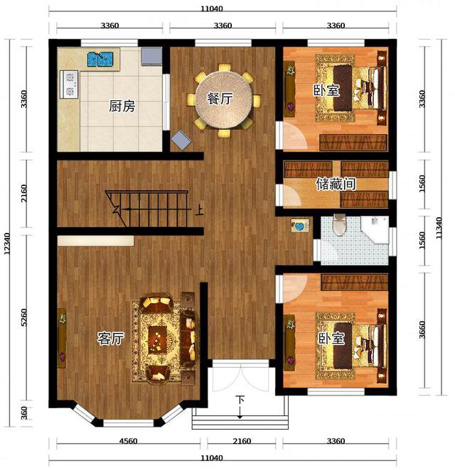 二層農(nóng)村自建房實(shí)拍圖，仔細(xì)對(duì)比效果圖后，沒想到是這樣的