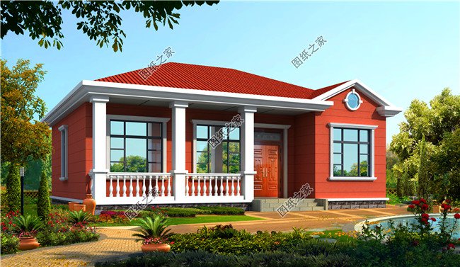 五款最受農(nóng)村喜歡的四間平房設計圖大全集，平房蓋好了照樣比別墅美