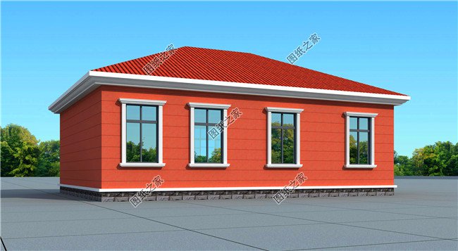 五款最受農(nóng)村喜歡的四間平房設計圖大全集，平房蓋好了照樣比別墅美