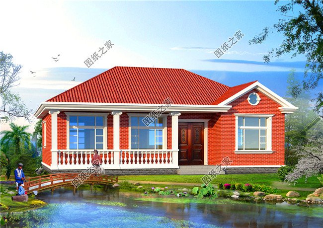 五款最受農(nóng)村喜歡的四間平房設計圖大全集，平房蓋好了照樣比別墅美