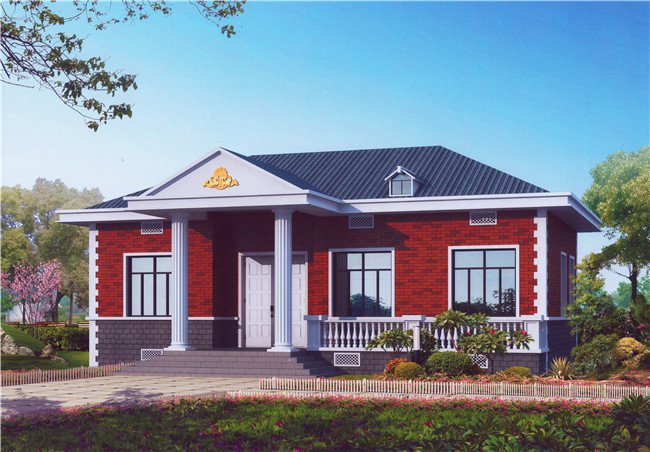 五款最受農(nóng)村喜歡的四間平房設計圖大全集，平房蓋好了照樣比別墅美