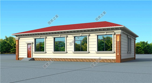 五款最受農(nóng)村喜歡的四間平房設計圖大全集，平房蓋好了照樣比別墅美