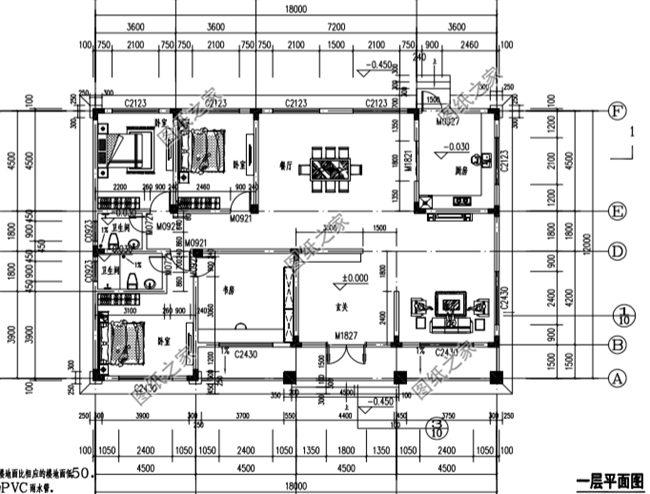 五款最受農(nóng)村喜歡的四間平房設計圖大全集，平房蓋好了照樣比別墅美