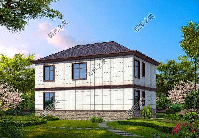 15萬之內的二層自建房設計圖，適合農村生活，不用借錢就能蓋