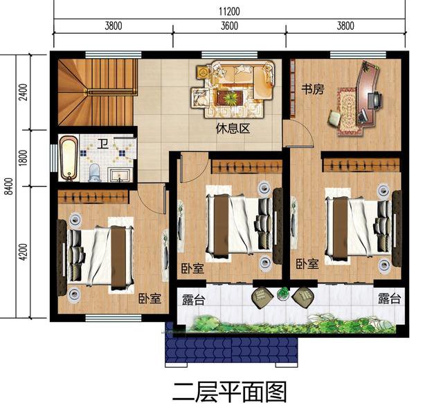 15萬之內的二層自建房設計圖，適合農村生活，不用借錢就能蓋