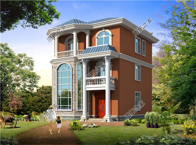 四款農村兩間三層樓房新款圖，含平面圖，收藏過年回家建一棟