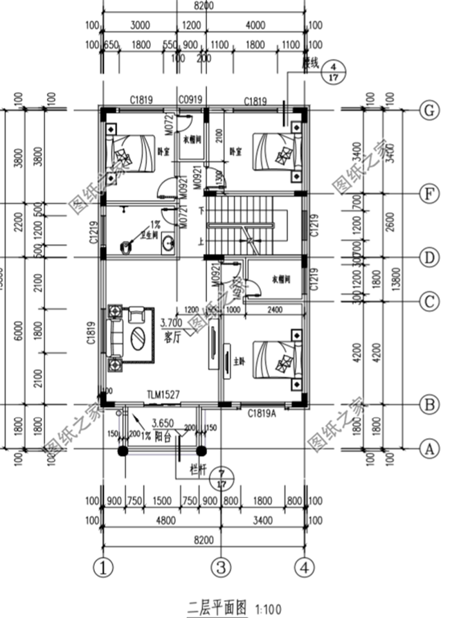 四款農村兩間三層樓房新款圖，含平面圖，收藏過年回家建一棟