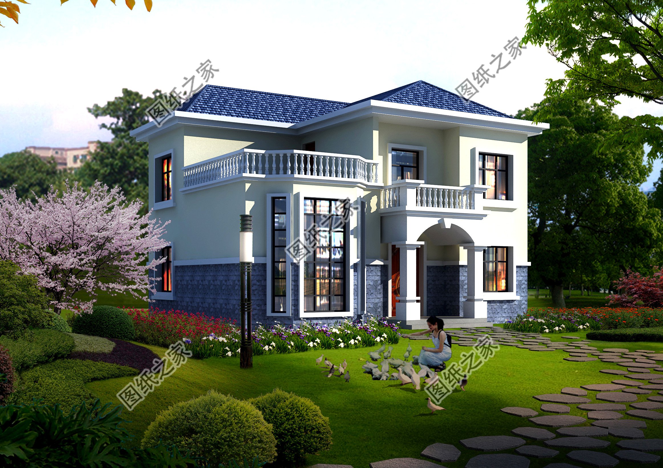 12米*12米農村建房設計圖，經典不過時，農村自建房不二的選擇