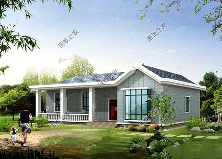 一層平房設計圖農村自建房戶型圖，外觀很有排面，家人很喜歡