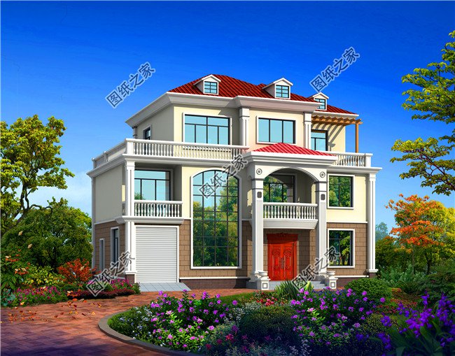 經典的四間三層樓農村樓房圖片，一輩子蓋一棟這樣的，值了！