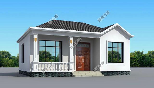 9米x10米農(nóng)村戶型圖，小戶型蓋出大氣派，不愁家里房子老氣了