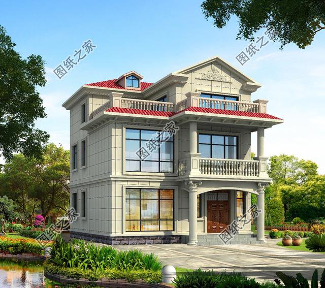 9米x10米農(nóng)村戶型圖，小戶型蓋出大氣派，不愁家里房子老氣了