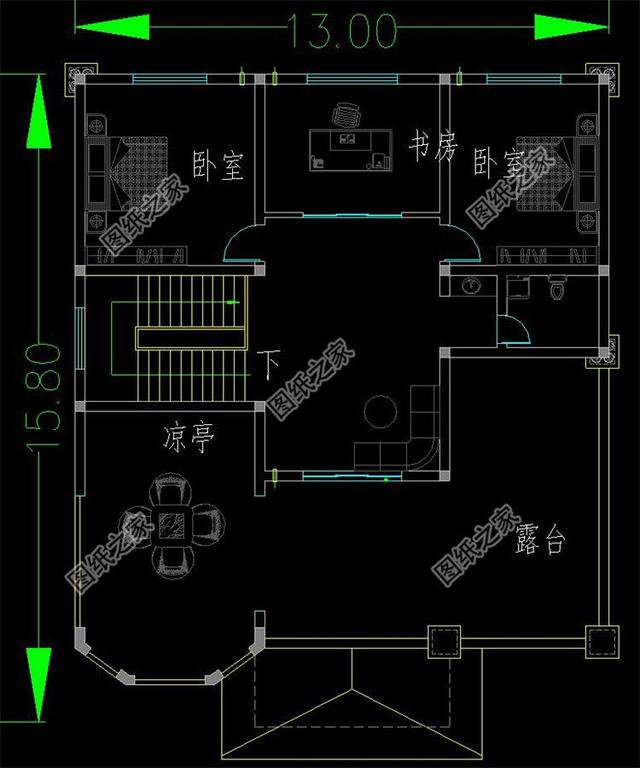 農村簡單大氣三層半樓房圖，是近五年最好的投資