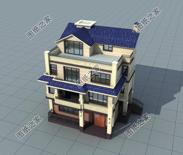 農村簡單大氣三層半樓房圖，是近五年最好的投資