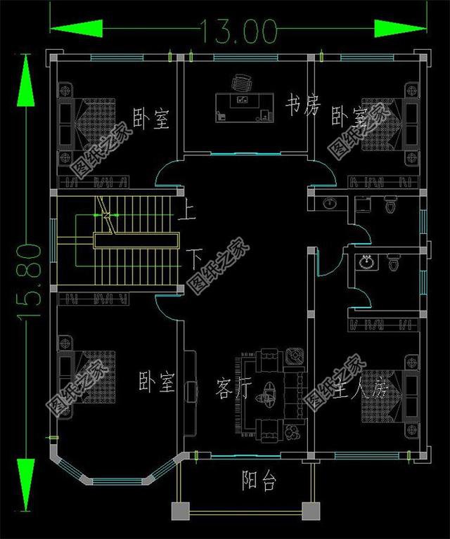 農村簡單大氣三層半樓房圖，是近五年最好的投資