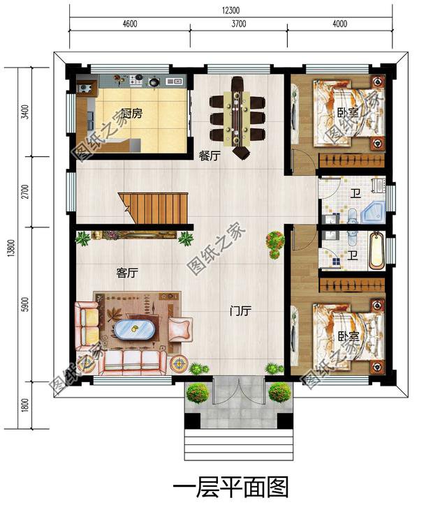 漂亮的農村自建二層普通房，寬敞明亮，夠住也不會顯得空曠