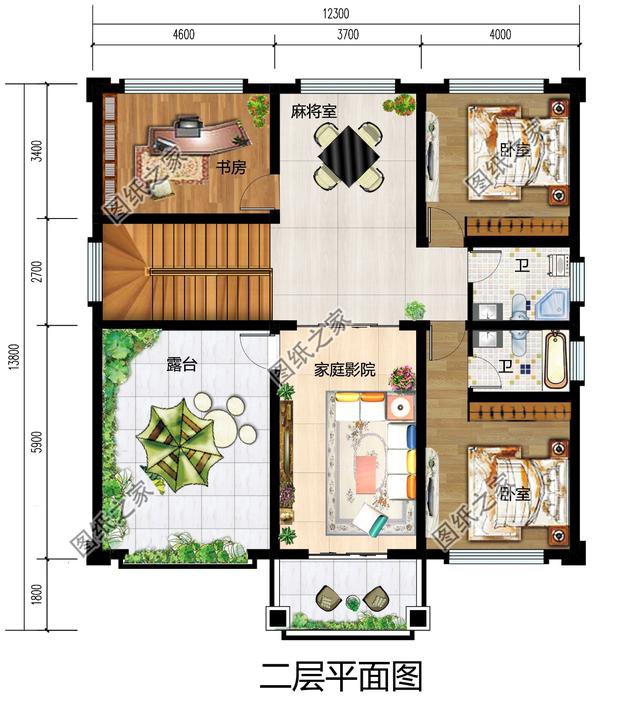 漂亮的農村自建二層普通房，寬敞明亮，夠住也不會顯得空曠