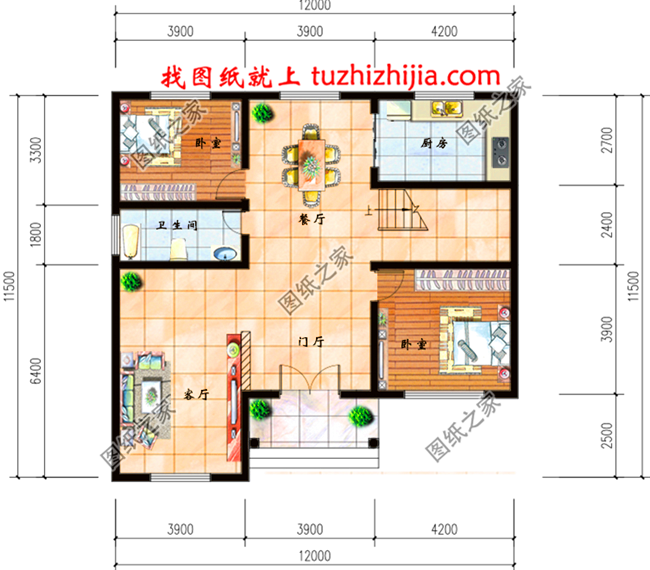 農村20萬元三層小樓圖，造價低，比村里其它房子亮眼多了