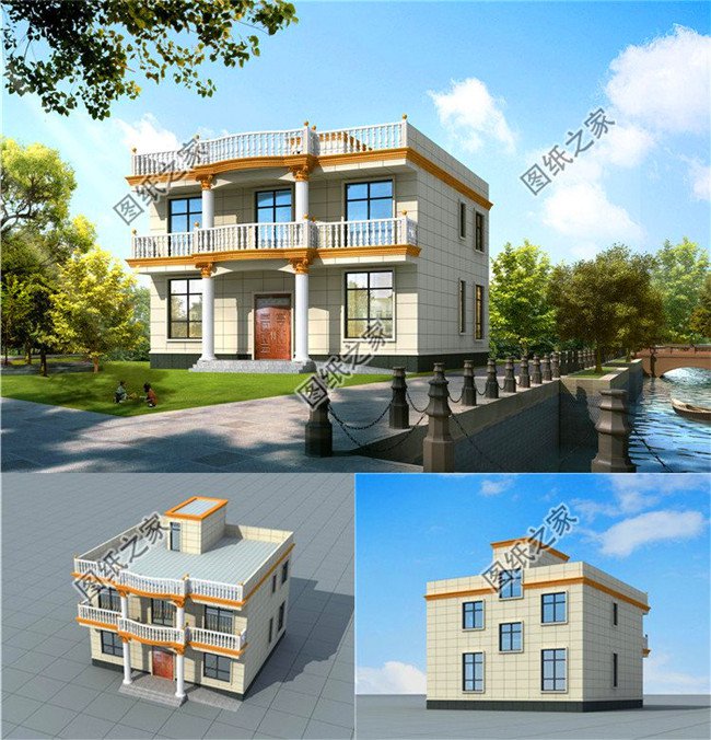 最實(shí)用農(nóng)村二層平頂設(shè)計圖，蓋完絕對不后悔，絲毫不比坡屋頂別墅差