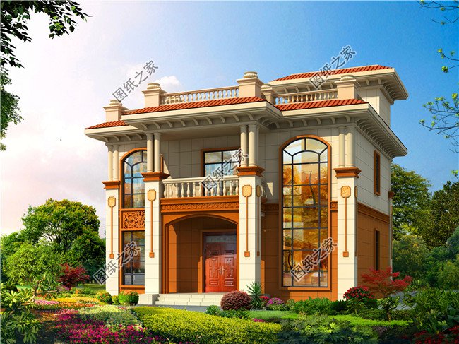 最實(shí)用農(nóng)村二層平頂設(shè)計圖，蓋完絕對不后悔，絲毫不比坡屋頂別墅差