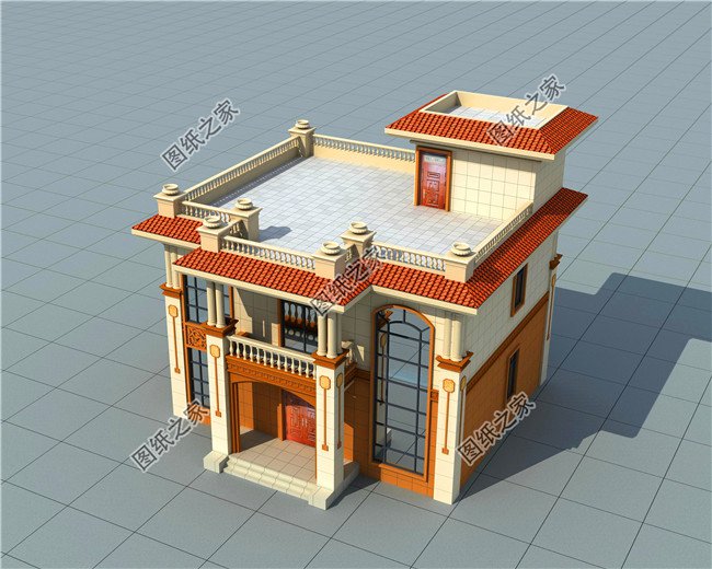 最實(shí)用農(nóng)村二層平頂設(shè)計圖，蓋完絕對不后悔，絲毫不比坡屋頂別墅差