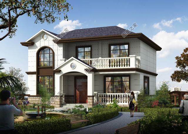 農村簡單二層自建房，房子美觀實用，你也來建一棟吧