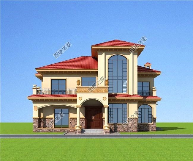 新款二層小別墅設計圖，歐式風格，為啥第三款那么受歡迎