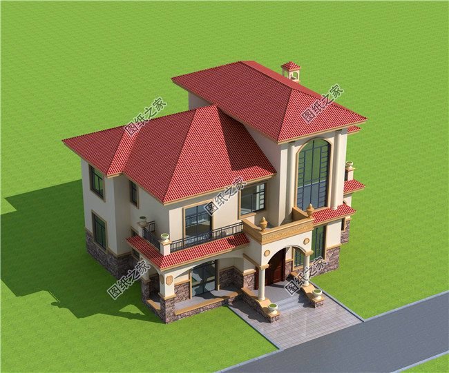 新款二層小別墅設計圖，歐式風格，為啥第三款那么受歡迎