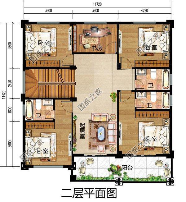 2026年新款自建房戶型圖，簡單實用，回鄉建房的佳選