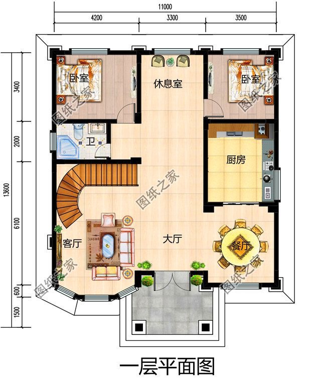 獨棟三層別墅這樣建，絕對沒有人敢說你土，奢華大氣，圖紙快快收藏好