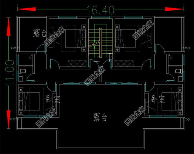 兄弟雙拼四間三層別墅設計圖，這樣建感情更親近，4套戶型外觀全都是精品