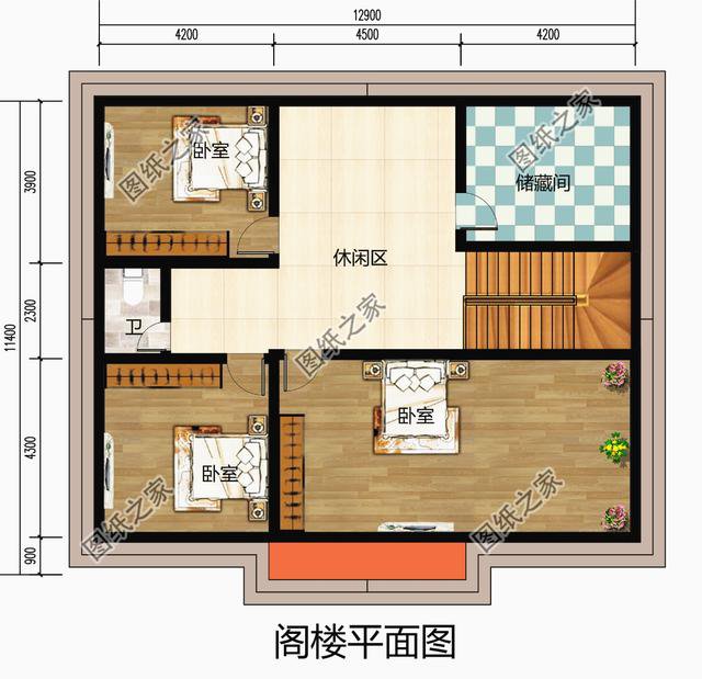 鄉下一層半房子設計圖，既省錢又住的舒適，可以給父母蓋養老房