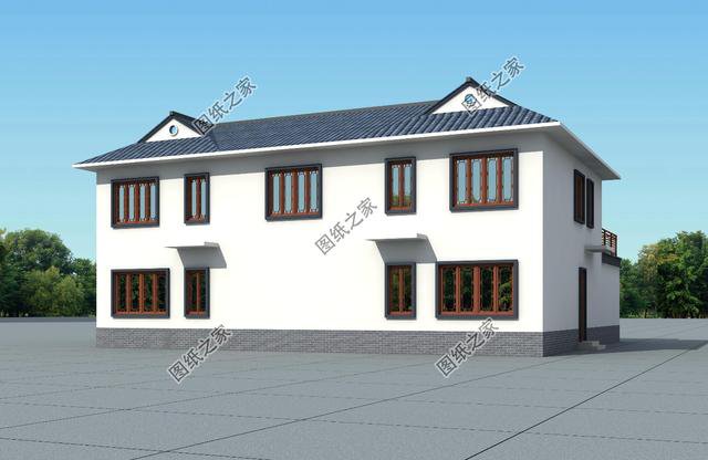 農村簡單二層自建房，80后建房首選，鄰居紛紛來圍觀