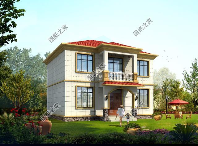 農村簡單二層自建房，80后建房首選，鄰居紛紛來圍觀